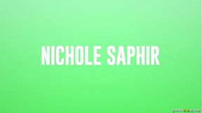 Tattooed bombshell Nichole Saphir takes it all