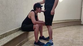 Lesbian girl lost a football bet &mdash;  didn't pay and had to give it to her mechanic friend