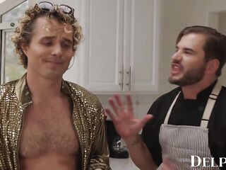 Delphine Films- April Olsen's Wicked Cooking Show Turns Into a Hawt THREE-SOME