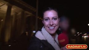 German babe from interview to sex