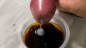Eat coffee jelly with two servings of homemade milk