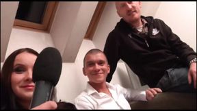 Adorable teen gets fucked in various poses at casting