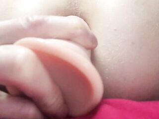 Skinny Undressed Pup Plays with Sextoy with POV