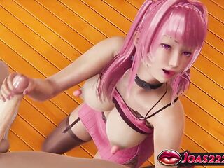 Yuma Pink Hair Rule34 CG Comics – Breasty Cutie with Nipp Toys, Deepthroat Oral-sex Service & Indecent Spunk flow In Chick Elect two