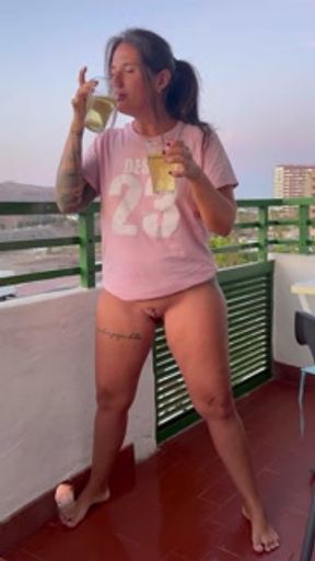Two Full Glass Of Piss With My Little Pussy💦😏