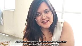 Hot Latina step-cum-ina-law gives a real blowjob and enjoys self pleasure