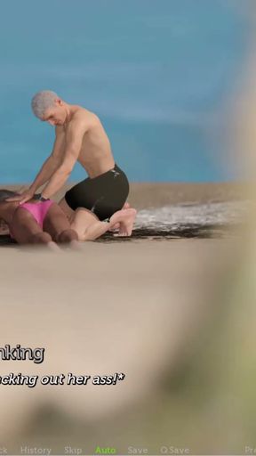 The adventurous couple #50 - Johannes met up with Mia . Anne saw Martin and they enjoyed the day at the beach   Clip 3