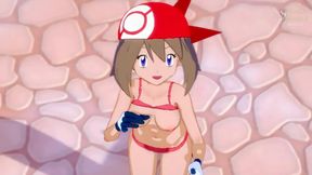 Cute Anime Trainer May Haruka Rewards You With Sweet Congrats Scene