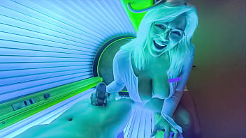 PervTeen &ndash_ Sneaky Sex at Tanning Salon with Chubby Busty Teen