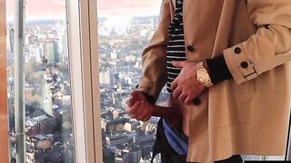 Hunk business man Shard London 9 inch penis