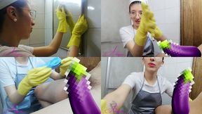 Stepmom wash your uncircumcised penis