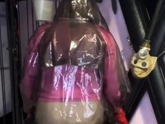 Angela amateur fetish blowjob in latex