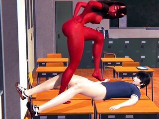 Meru succubus piledriver bangs in the University