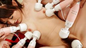 ”Ryo Kaede's surprised at the spa with vibrators that toy her bikini clad body”