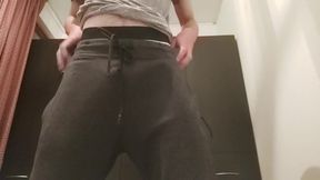 Boy shows his ass in cum stained underwear home alone big dick latino gay