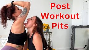 Post Workout Pits - Cadence Luxxx And Autumn Bodell Sweaty Armpit Worship with Armpit Smelling And Armpit Licking WMV