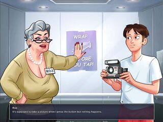 Summertime Saga - Old Lady bangs college student at hospital