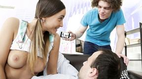 ”Bi Sex threesome with a naughty Stepdad”