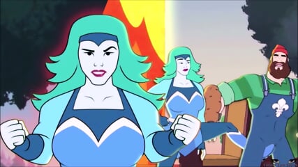 big ass busty milf BALLBUSTING kick in the balls anime nutshot, Niagara Falls