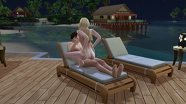 Dia de sexo na praia. The Sims 4