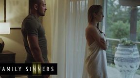 Cheeky Vixen Waves Her Juicy Ass in Step-Bro’s Face, Makes Him Rock Hard