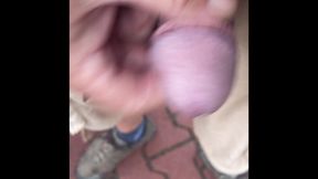 Playing with the tail in the Lidl parking lot