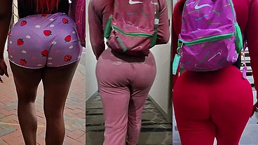 DarkChocolateBarbie walking compilation 4