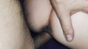 Graceful sex with a beautiful slender milf in fishnet stockings