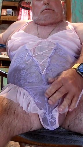 Emotional moment from &quot;Pissing and jerking my cock till I cum all over my girlfriends lingerie&quot;