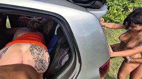 varios homens fazendo sexo com as putinhas safadas na rua sem camisinha com gozada dentro delas a maior putaria q vcs verao aki