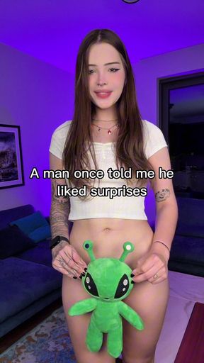 Look at my small t-girl cock