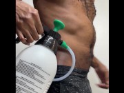 Pumping up my already inflated belly