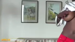 Ebony Beauty Gets Casted & Fucked Hard by Hot White Stud