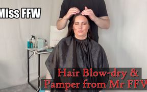 Lucky Miss Ffw - Full Hair Care & Shoulder Massage From Mr