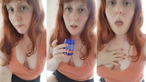 Inhaling eucalyptus and wheezing to clear chesty cough