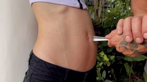 POLE IN THE JUNGLE BELLY FETISH FHD