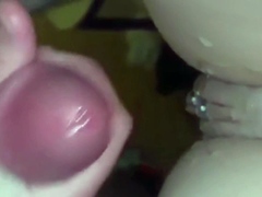 Amateur girlfriend gives handjob with facial cumshot