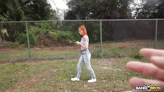 BANGBROS - Sawyer Kelly Boards The Bang Bus For A Ride And Takes Another Ride On A Huge Dick