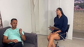 Horny Sexologist Lets Her Patient Give It To Her Hard - Melani Rincon