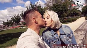 REAL SEXDATE - German tourist meet and fuck blonde milf in Budapest - EroCom Date Story