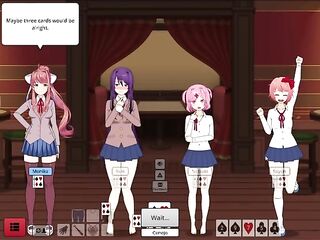 Undress Poker. Conejo vs Doki Doki Gals