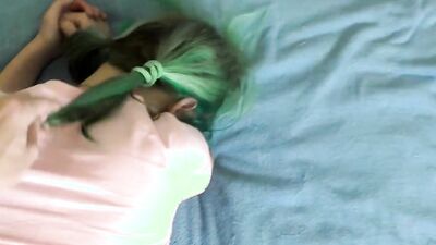 Asian Sucks & Fucks Her Stepdaddy for More Followers!