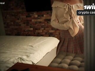 I was Turned on by My Stepsister's Short Petticoat and I Shared My Schlong with Her