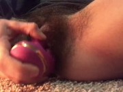 Vibrator play fucking pussy solo masturbation