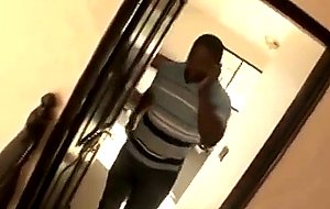 Thick redbone freak ride'n dick in fishnets