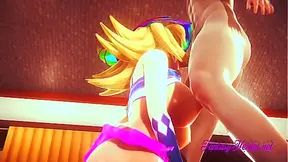 Yu Gi Oh Hentai - Dark Magician Girl blowjob and fucked - Japanese manga anime cartoon 3D