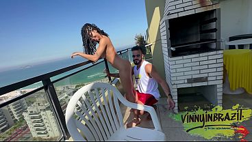 I approached the hot girl on the beach in Rio and took her to my house to eat her ass.