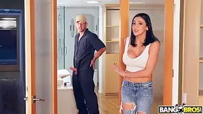 Secretly Fucking The Mover Around The House With Johnny Castle And Audrey Bitoni