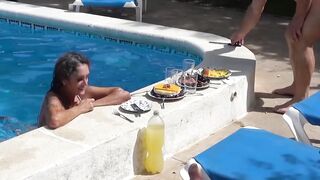 Petites-Sweetheart StepFamily Orgasm Party Pool Side