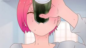 After energy drinks'the girl has enough strength for at least five men Σ( °Д °;) Hentai -